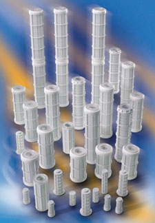 Washable mesh polypropylen and polyamide filter cartridges